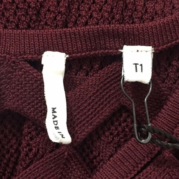 NWT Sandro Burgundy Bridget dress - Picture 3 of 8